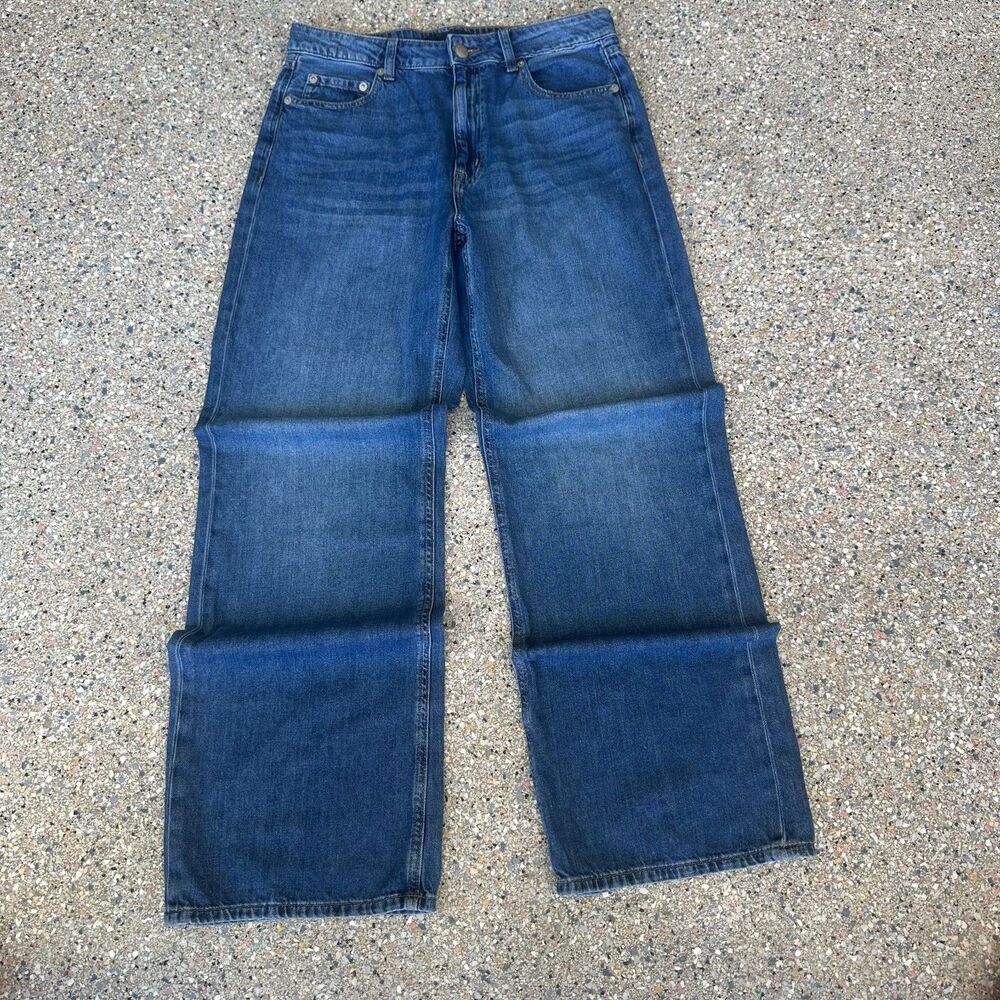 Aeropostale High Rise Wide Leg Women's Size 10 Denim Jeans Medium Wash